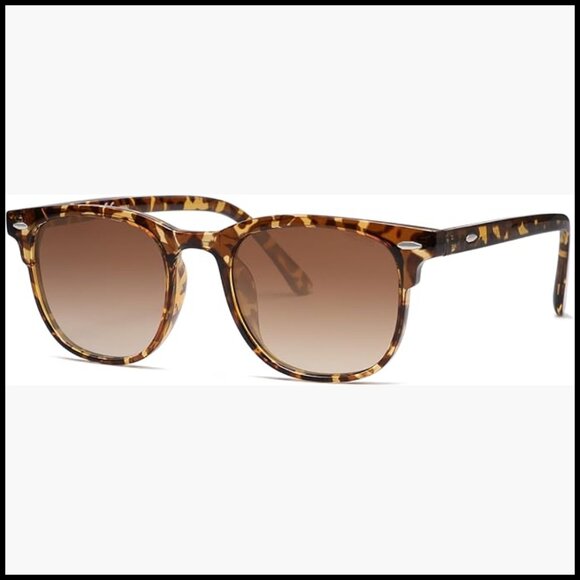 Retro Square Polarized Sunglasses UV Protection TR90 Frame main image 5